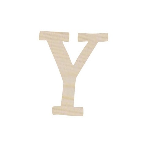 Lettera Y in legno altezza 7cm.