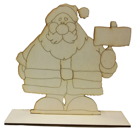 Babbo Natale con base cm.30