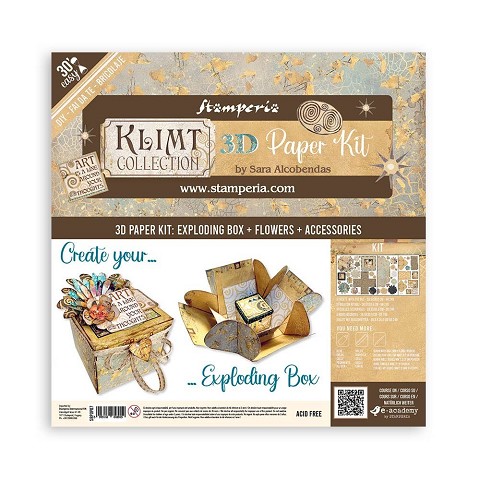 Klimt 3D Paper Kit Exploding Box