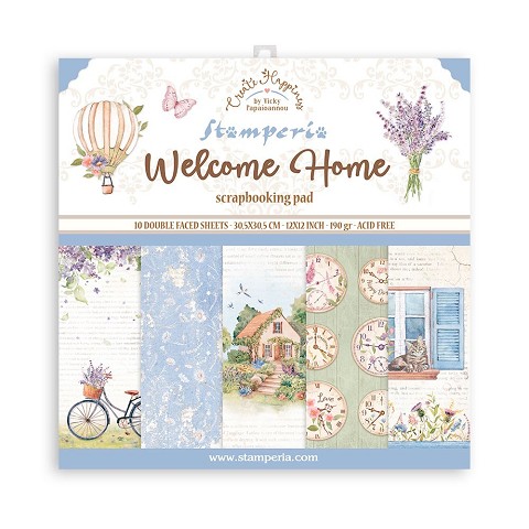 Welcome Home Blocco Scrapbooking 30,3x30.3 cm