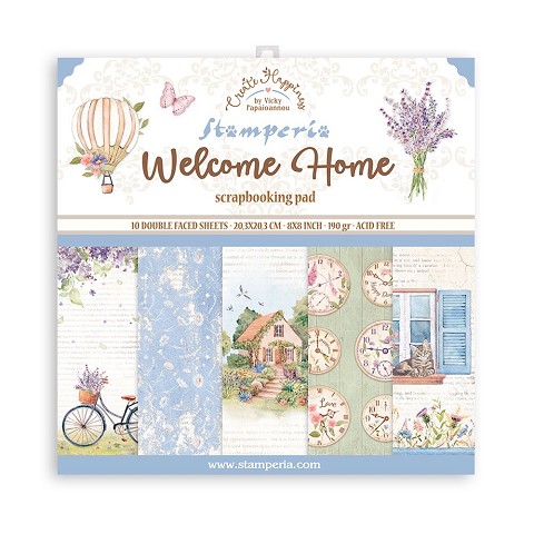 Welcome Home Blocco Scrapbooking 20,3x20.3 cm