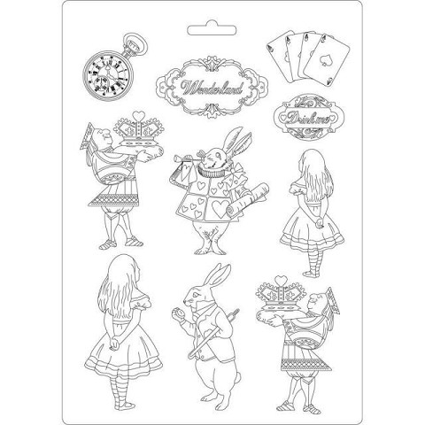 Alice in Wonderland Stampo PVC A4