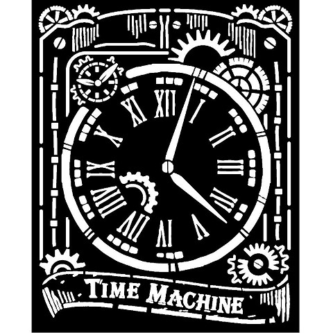 Stencil Orologio Time Machine