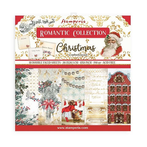 Romantic Collection Christmas Blocco Scrap 15.5x15.5 cm.