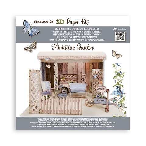 Romantic Garden House 3D Paper Kit