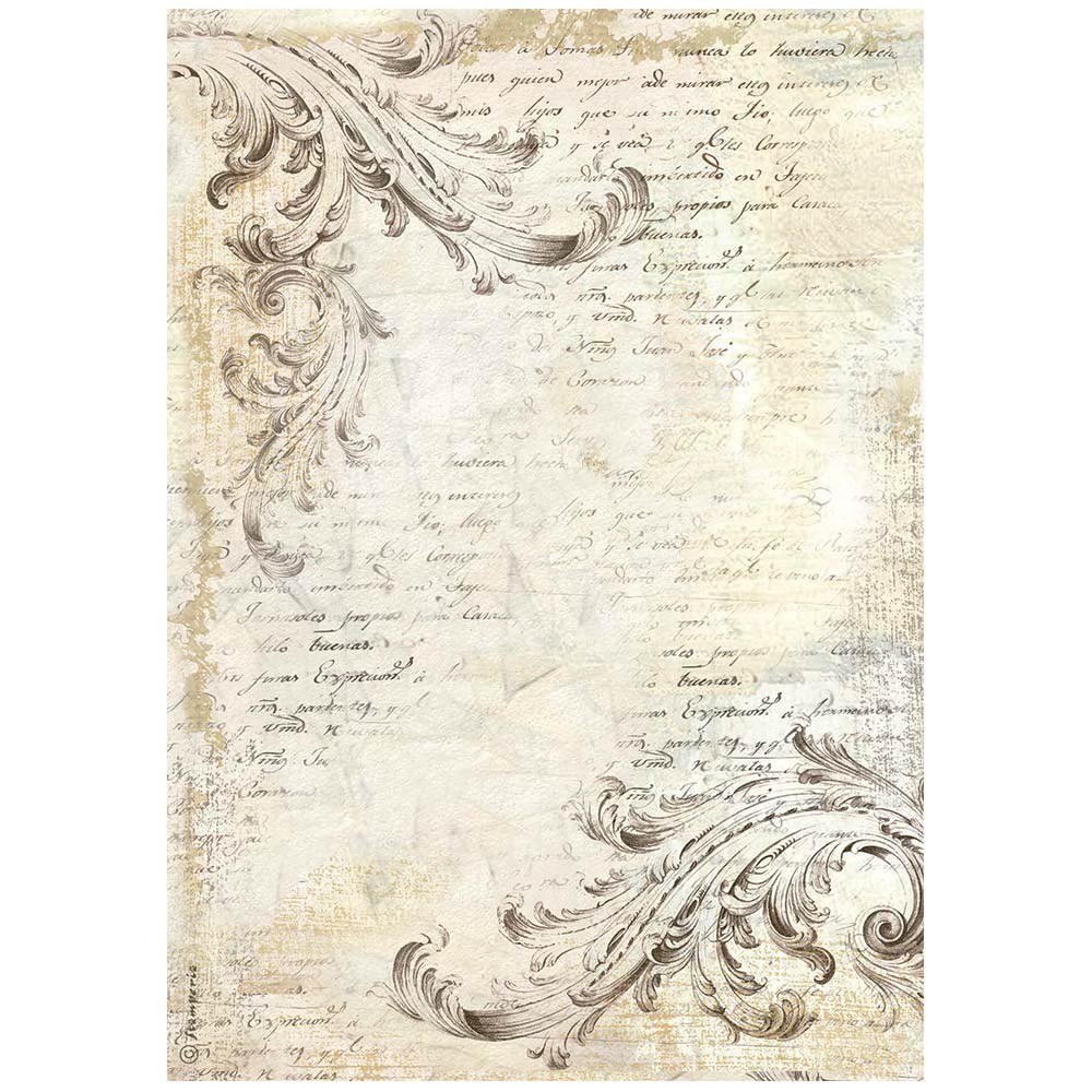 Alchemy Carta di Riso A4 Stamperia, Decoupage Mobili Laminato, Decoupage  su Cartone con Tovaglioli, Impregnante Legno Effetto Anticato